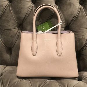 Kate Spade small satchel in blush - New with tags